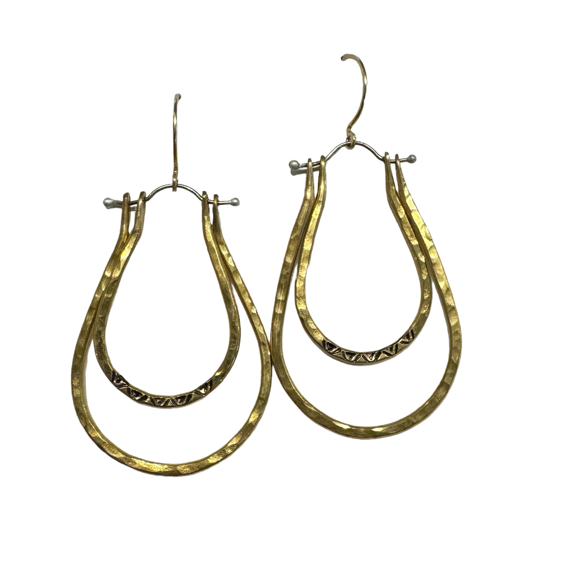 Earrings - Double Drop Hoops - Gift & Gather