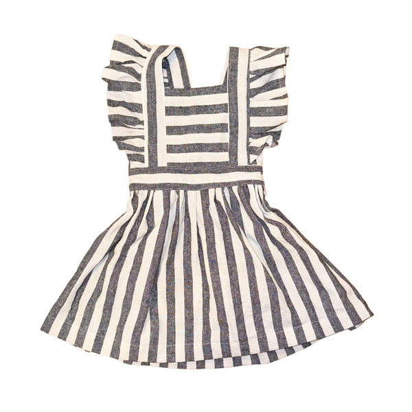Pastel Stripe Pinafore Dress