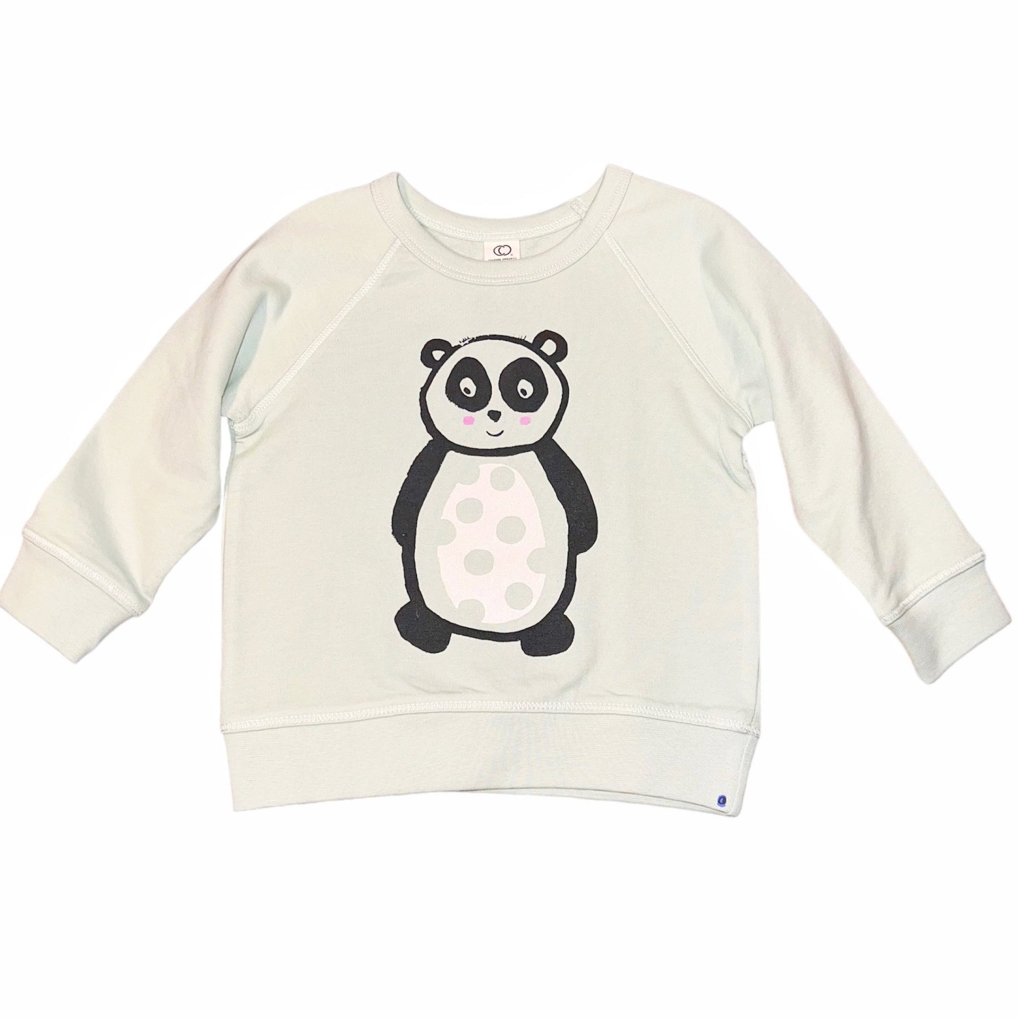 Baby Sweatshirt - Panda - Mint - Gift & Gather