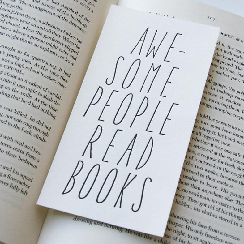 Bookmark - Awesome People Read - Gift & Gather