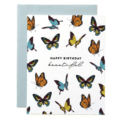Card - Happy Birthday Beautiful, Butterflies - Gift & Gather