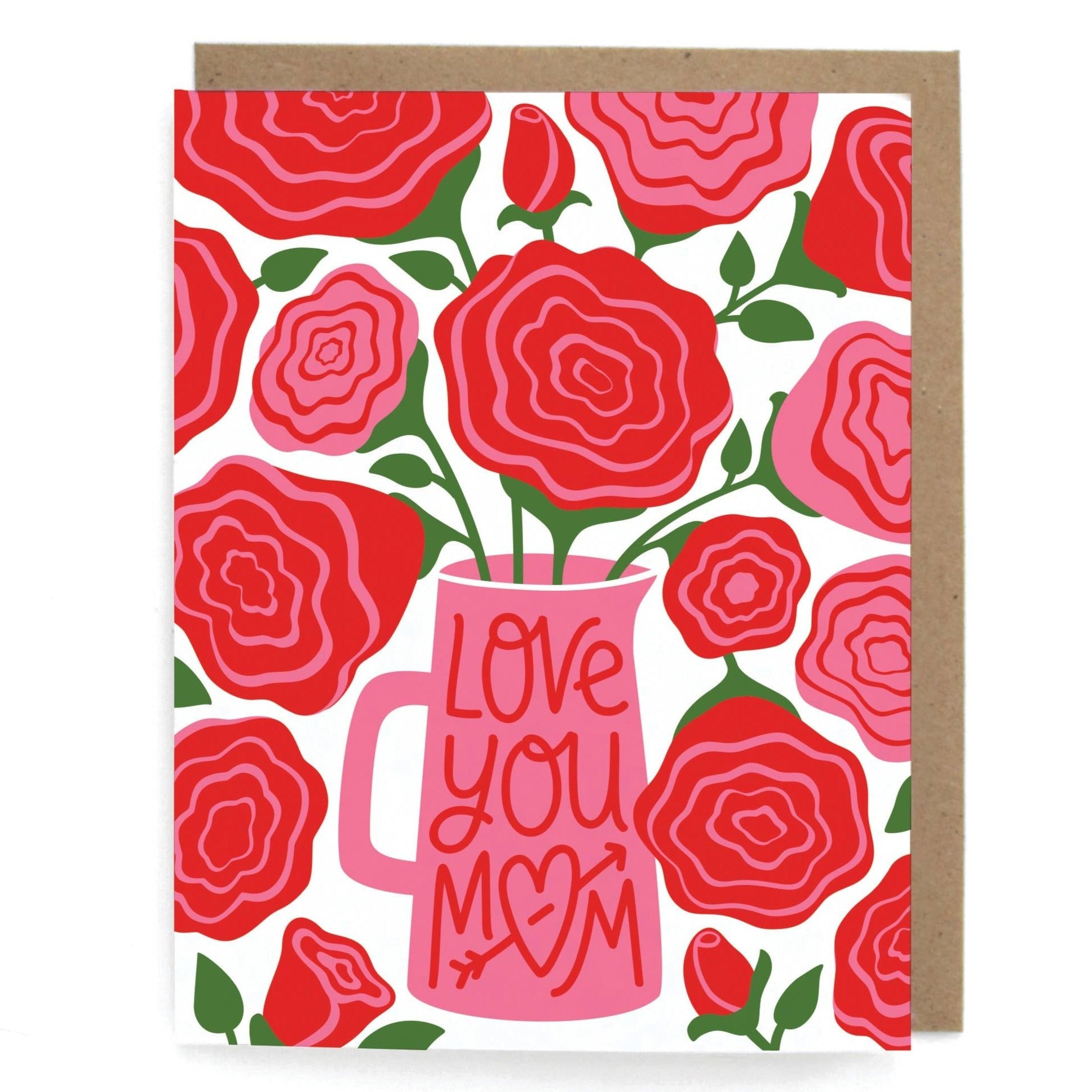 Card - Love You Mom Roses - Gift & Gather