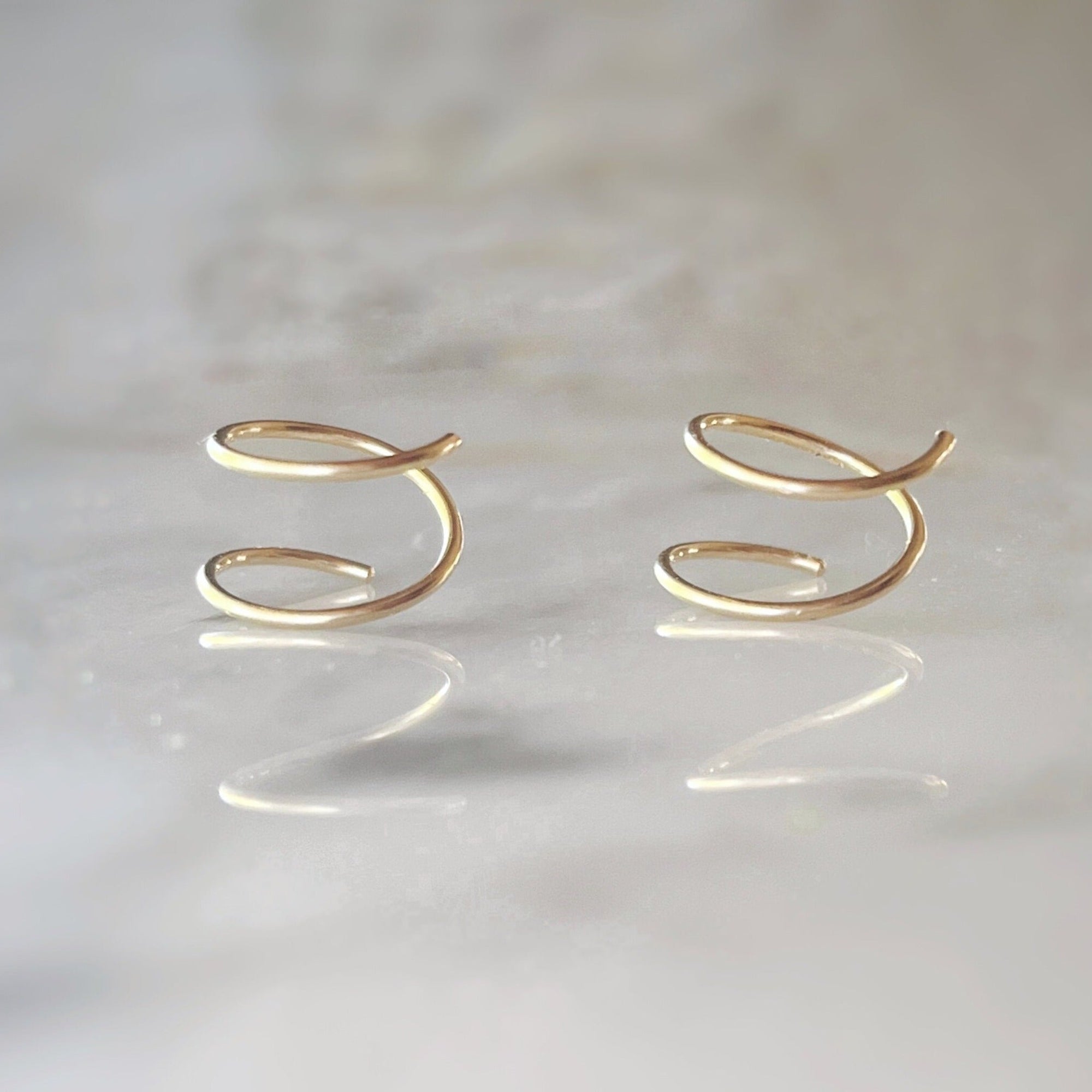 Earrings - Double Twist Hoop - Gift & Gather