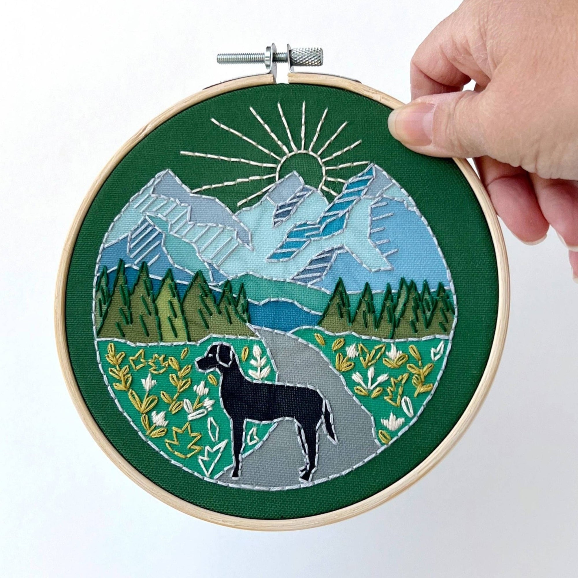 Embroidery Kit - Trail Dog - Gift & Gather