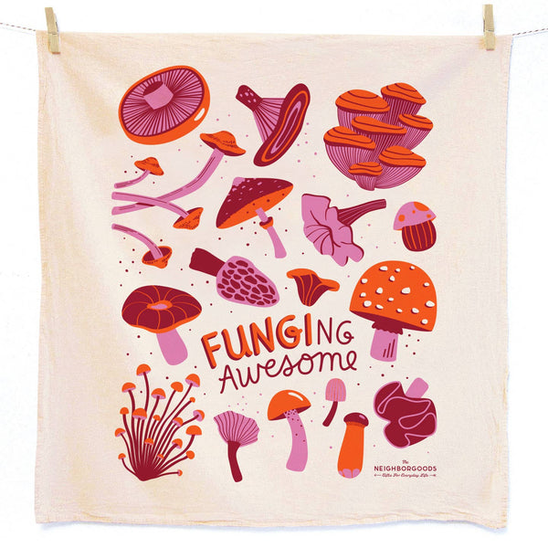 NWT ANTHROPOLOGIE MUSHROOM FUNGI KITCHEN DISH TOWEL OR WALL