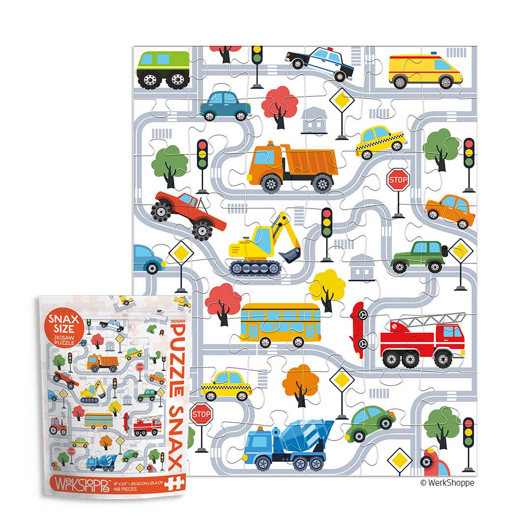 Jigsaw Puzzle - 48 Piece - Trucks And Transportation - Gift & Gather