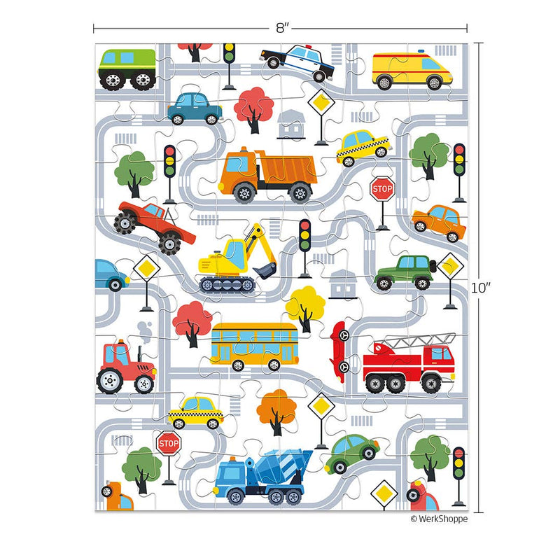 Jigsaw Puzzle - 48 Piece - Trucks And Transportation - Gift & Gather
