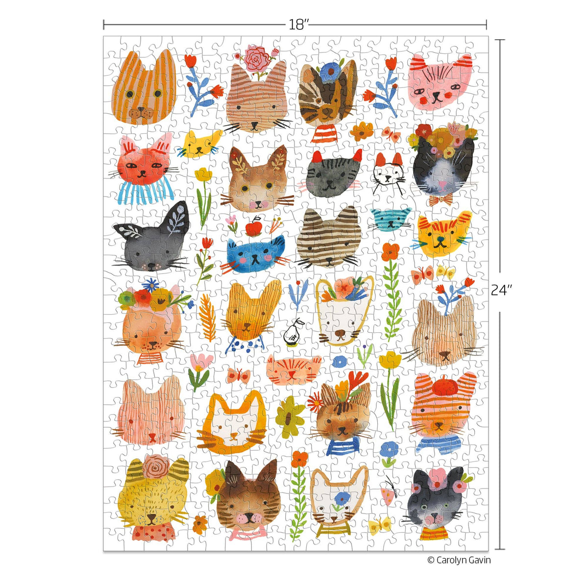Jigsaw Puzzle - 500 Piece - Kitty Parade - Gift & Gather