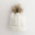 Knit Beanie Hat - Adult - Winter White Pop Pom Pom - Gift & Gather