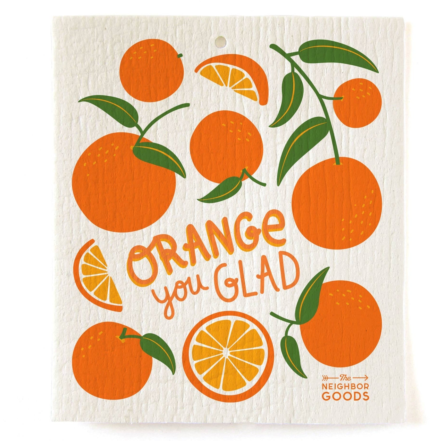 Sponge Cloth - Orange You Glad - Gift & Gather