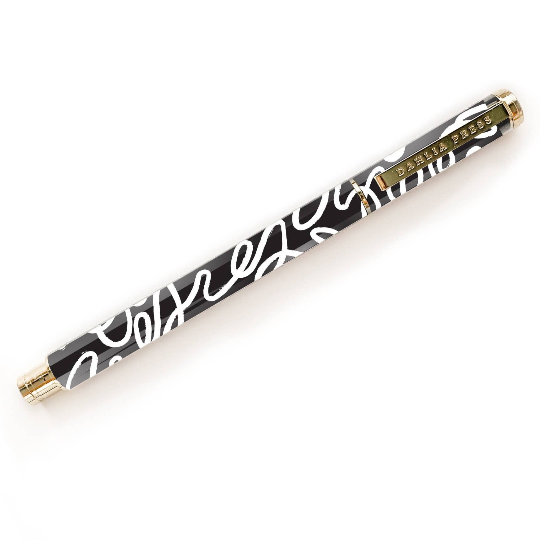 Stainless Steel Rollerball Gel Pen - Squiggle - Gift & Gather