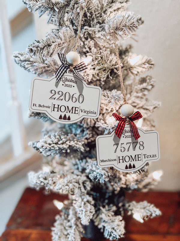 Zip Code Ornament- NO place like home - Woodbridge, VA - Gift &amp; Gather