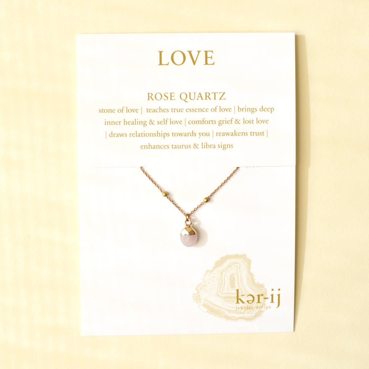 Necklace - Healing Stone with Quote