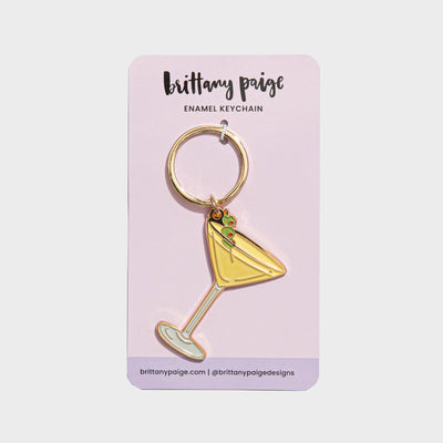 Keychain Bag Charm - Olive Dirty Martini