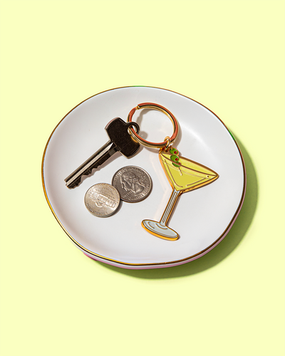 Keychain Bag Charm - Olive Dirty Martini