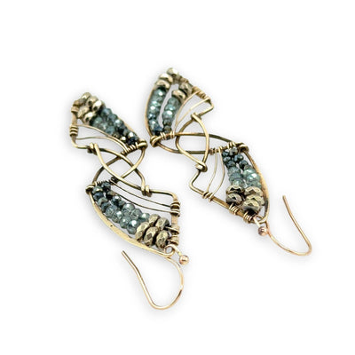Earrings - Shooting Star Pyrite