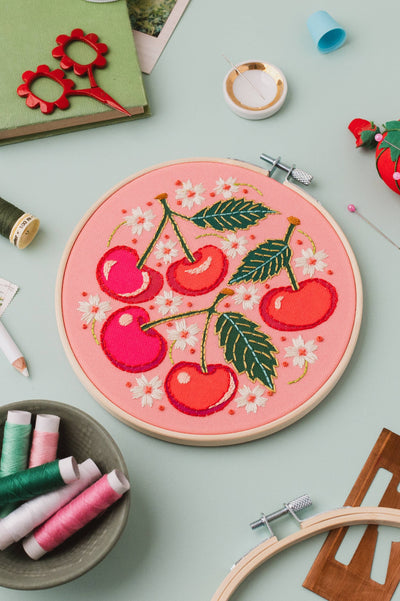 Embroidery Kit - Cherries