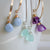 Earrings - Amethyst Pyramids