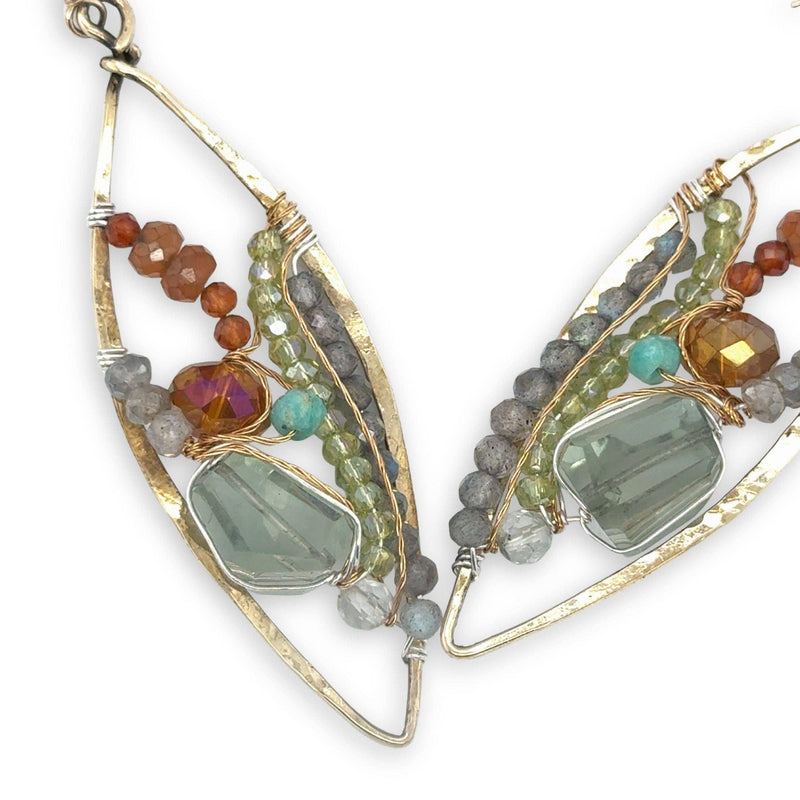 Earrings - Gemstone Stain Glass