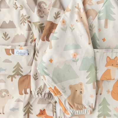 The Grayson Long Sleeve Bib - Woodland Blooms