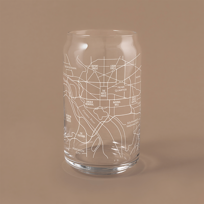 The Can - Washington, Dc Map, 16oz