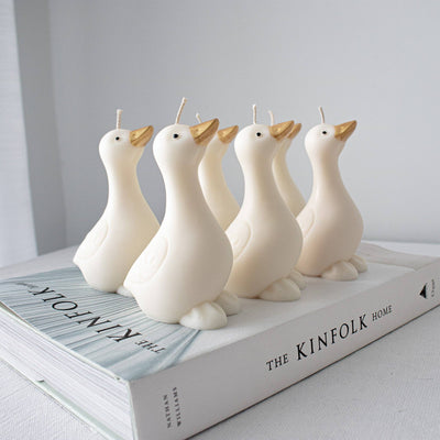 Goose Candle, Farmhouse Animal Candle Decor