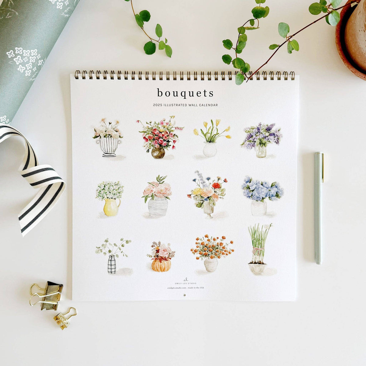 2025 bouquets calendar - Gift & Gather