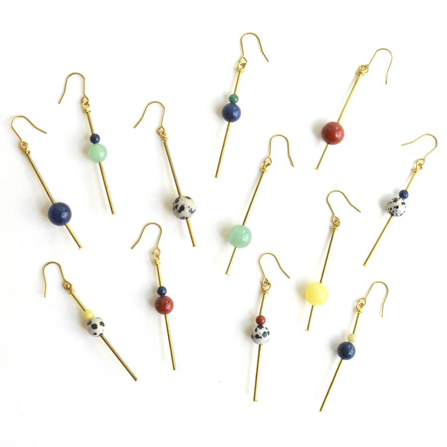 Fiona Mix & Match Asymmetrical Earrings