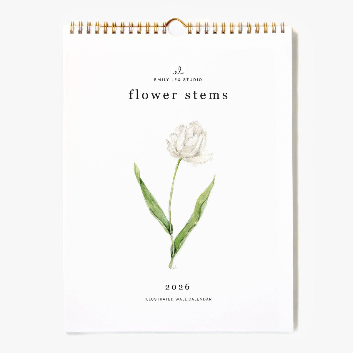 2026 Calendar - Flower Stems