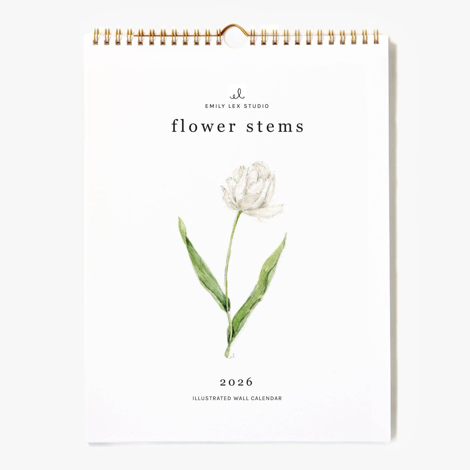 2026 Calendar - Flower Stems