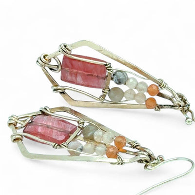 Earrings - Guava Quartz