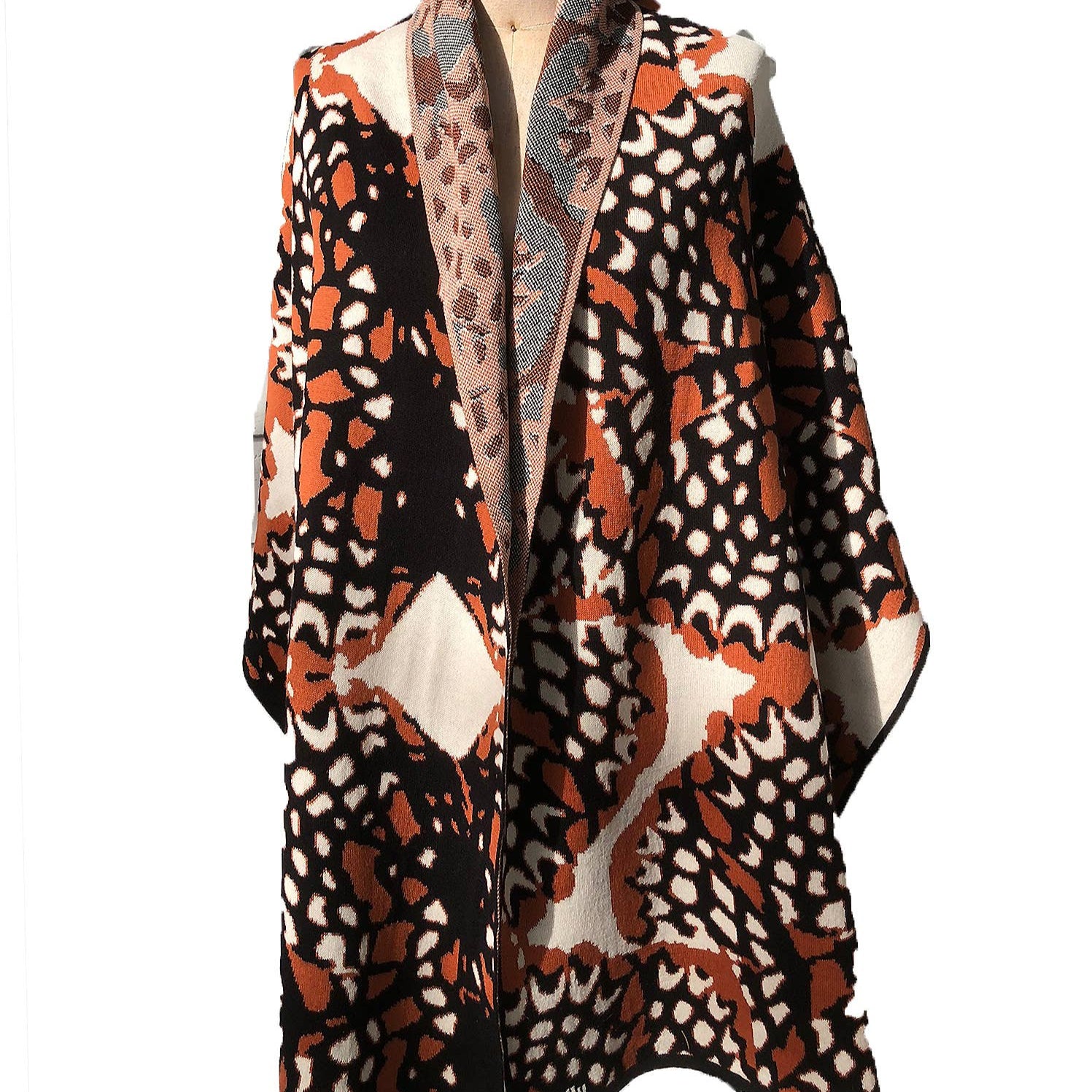 Wrap - Monarch - Cinnamon + Black + Cream