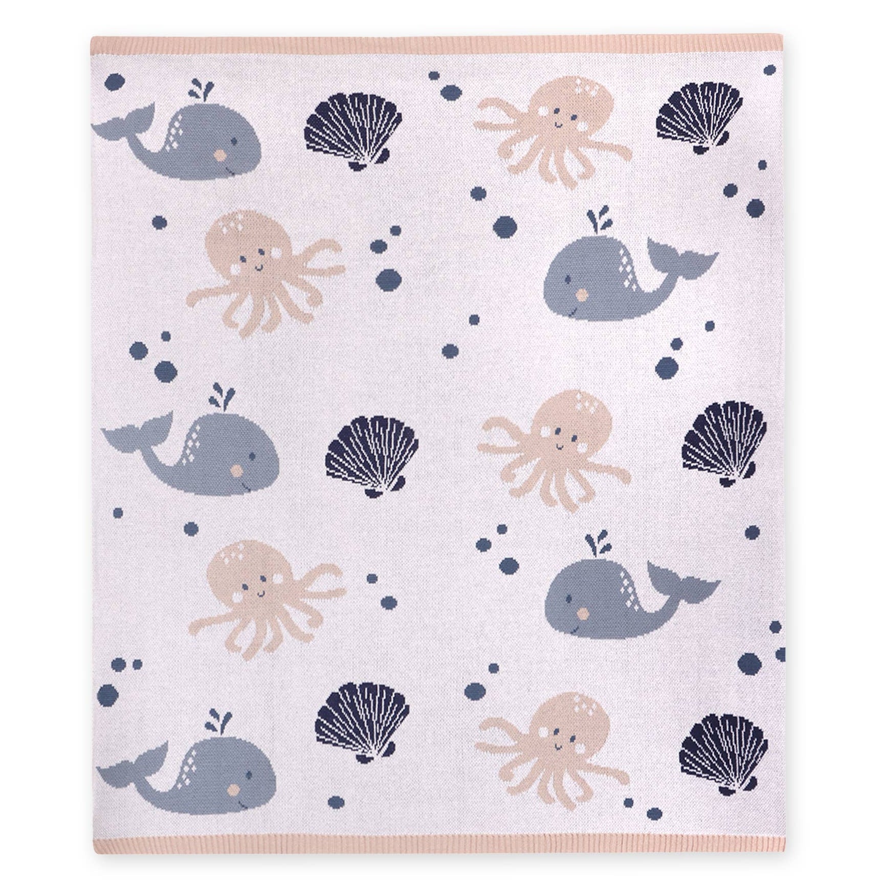 Baby Blanket - Octopus & Whale