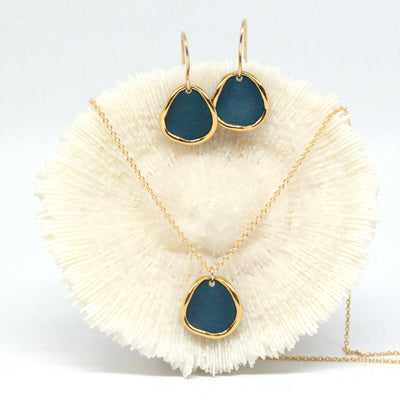 Earrings - Coral Reef - Teal