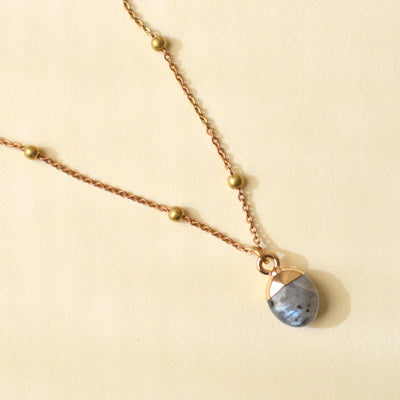 Necklace - Healing Stone with Quote