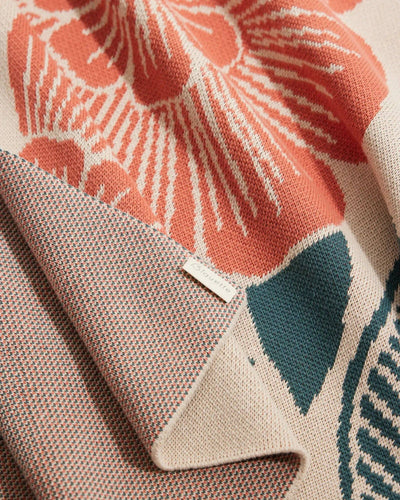 New Bloom - Knit Baby & Kid's Blanket - Cotton - Made in USA: Pink Peony in Egyptian Cotton