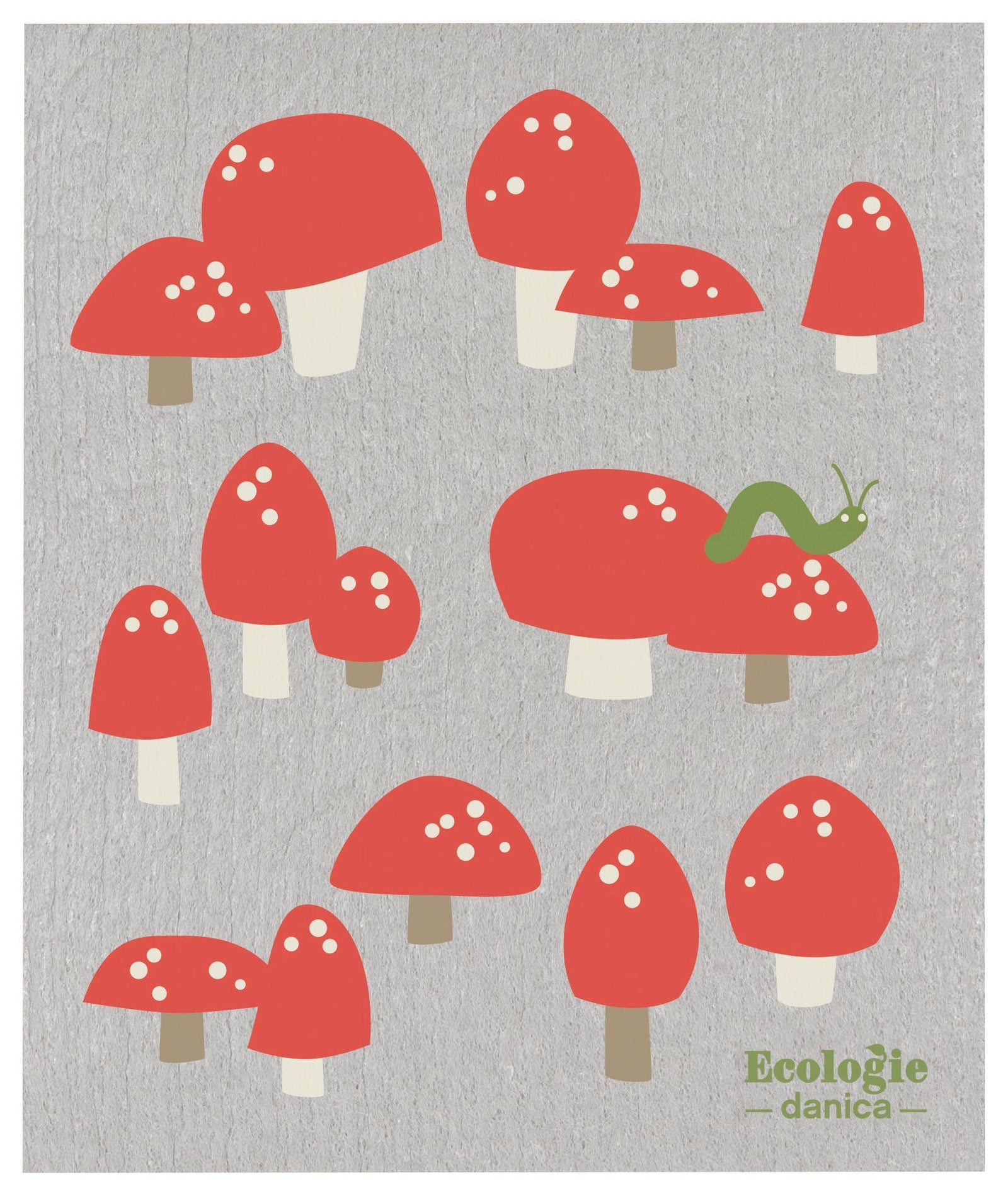 Swedish Dishcloth - Totally Toadstools