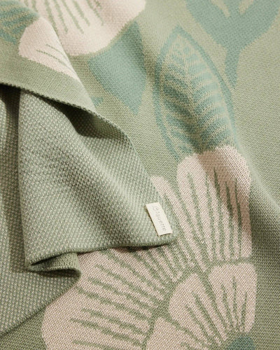 New Bloom - Knit Baby & Kid's Blanket - Cotton - Made in USA: Night Peony in Egyptian Cotton