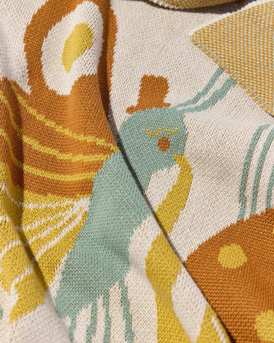 Bug Band - Knit Baby & Kid's Blanket - Cotton - Made in USA: Fall in Organic Cotton