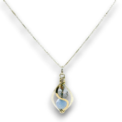 Necklace - Equal Measure Aquamarine Pendant