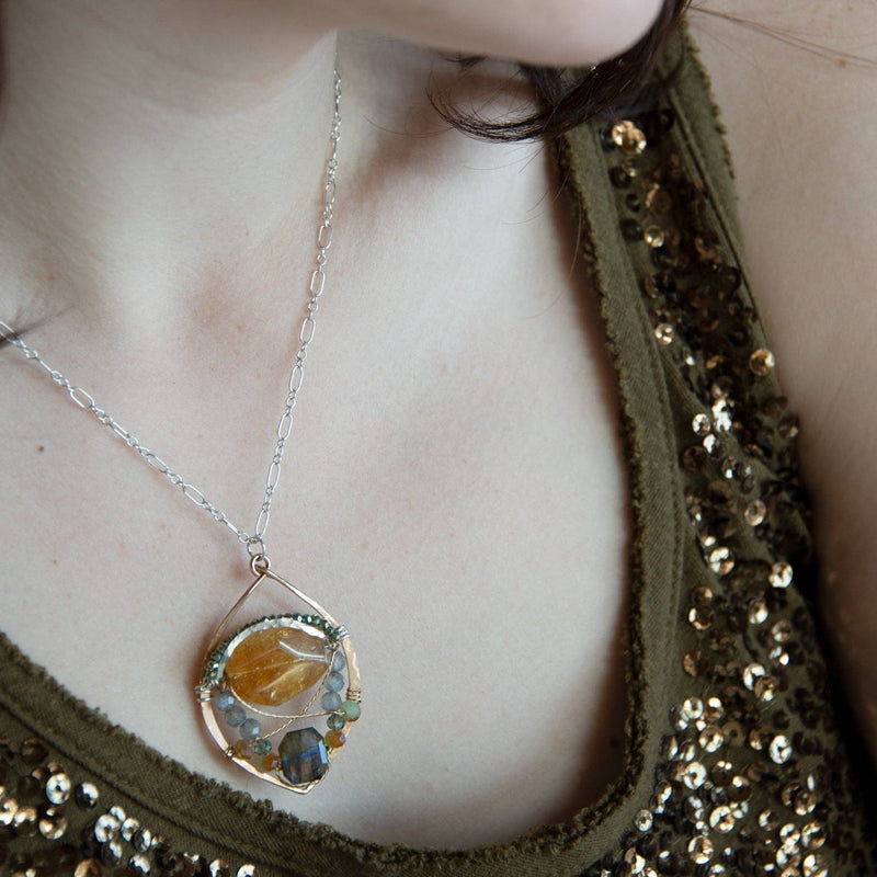 Necklace - Sunshine Drop Citrine