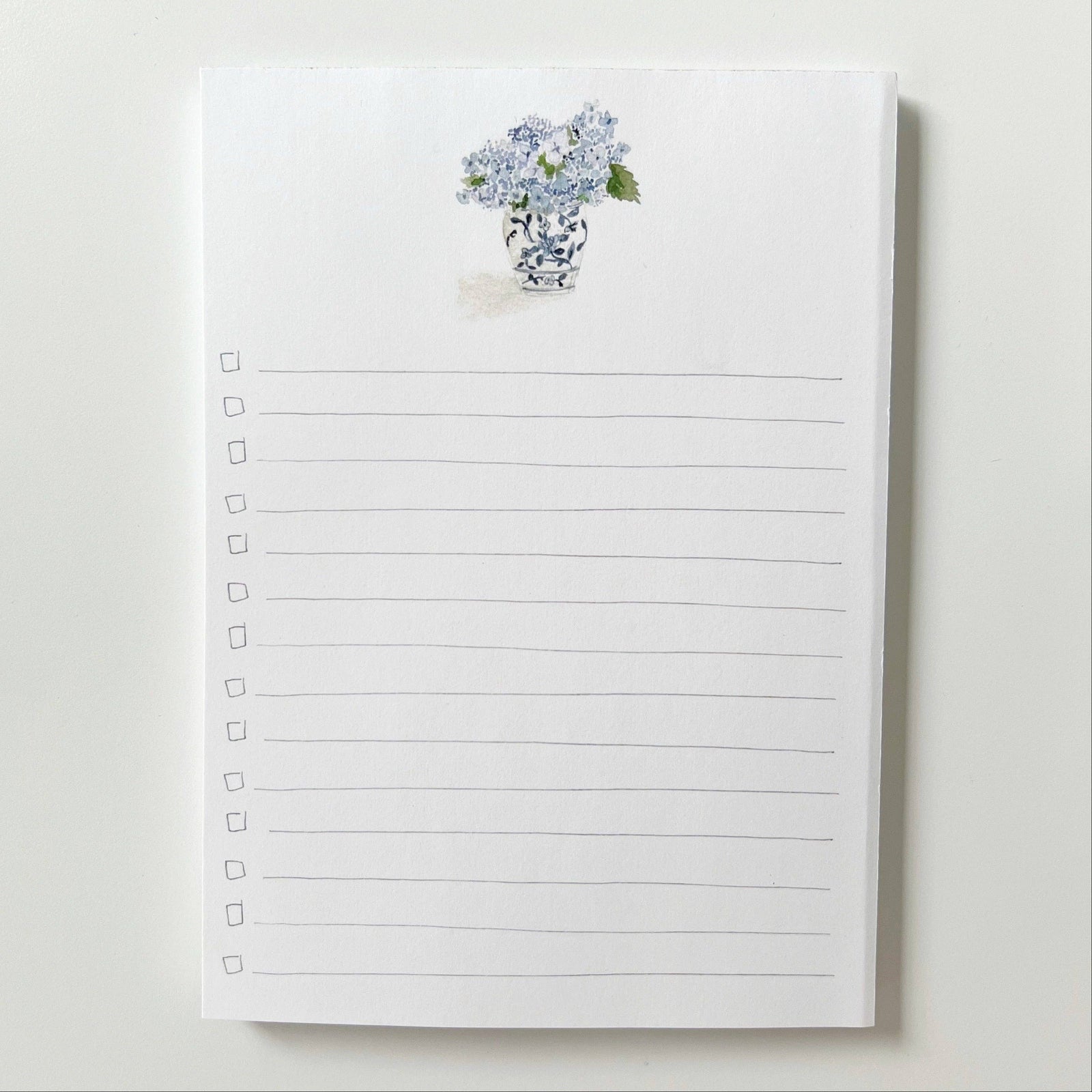 Checklist Notepad - Hydrangea Bouquet