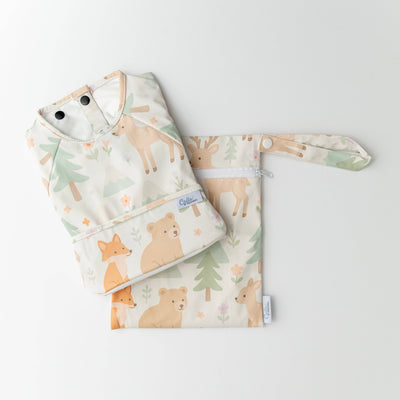 The Grayson Long Sleeve Bib - Woodland Blooms