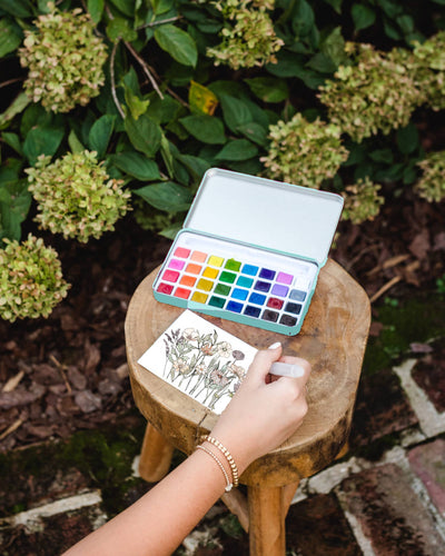 Watercolor Painting Kit - Wildflower Meadow