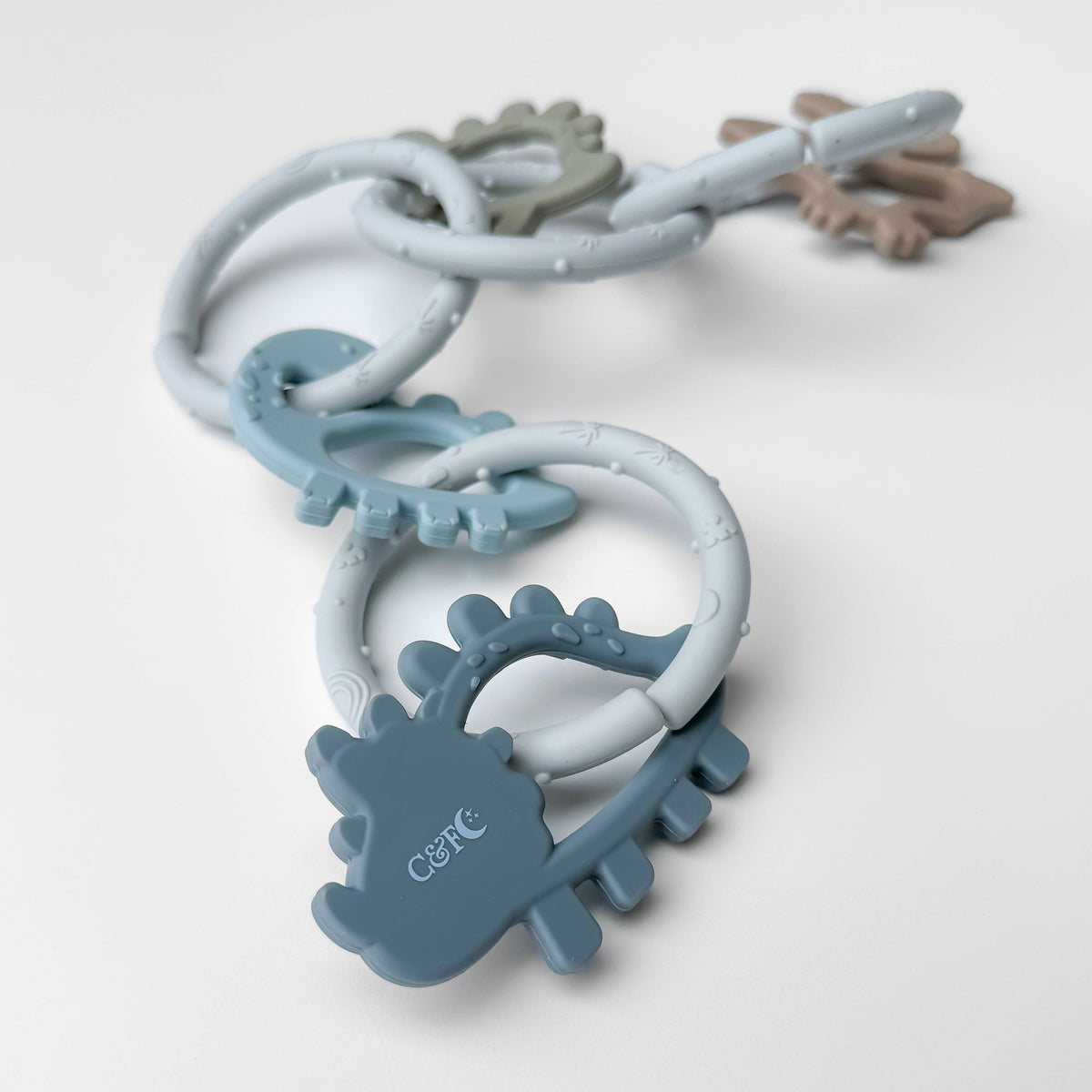 Silicone Teether - Dino Rings