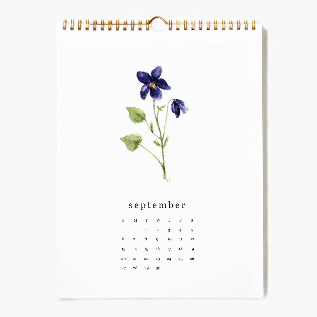 2026 Calendar - Flower Stems
