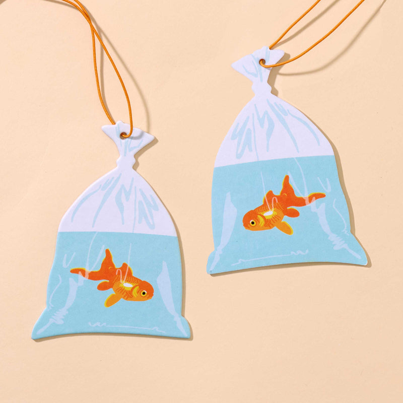 Air Freshener - Goldfish in a Bag - Rain Scent
