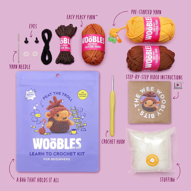 Crochet Kit - Peat the Troll