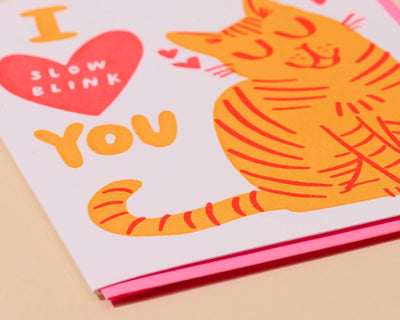 Card - Slow Blink Cat