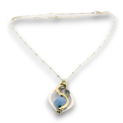 Necklace - Equal Measure Aquamarine Pendant